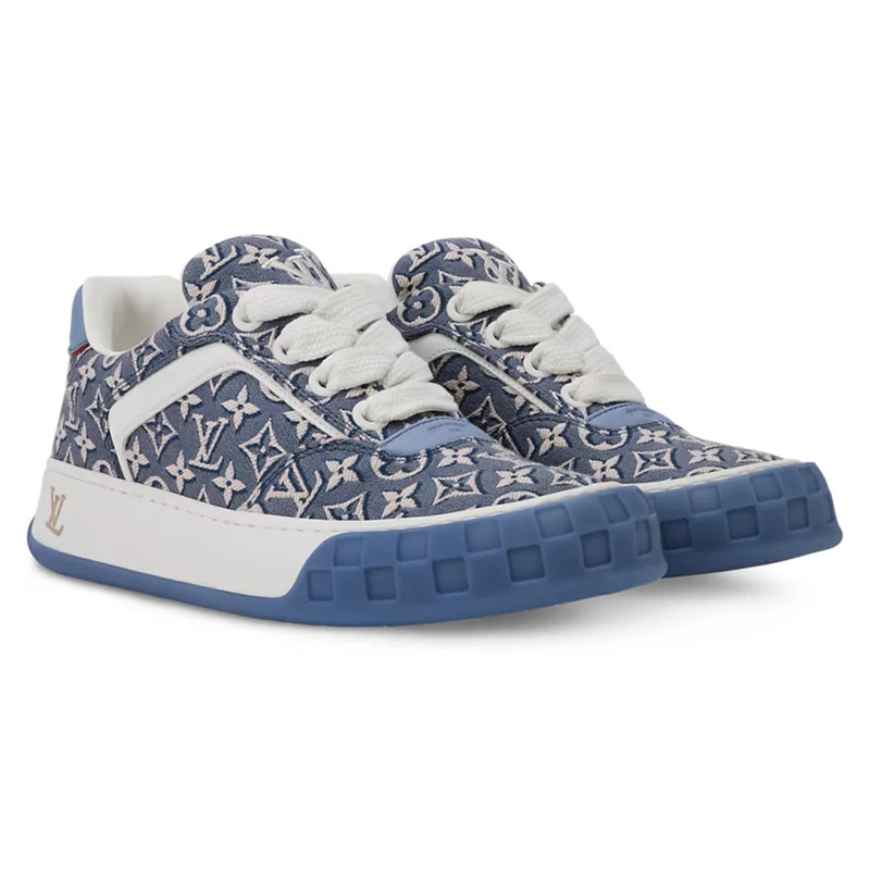 Louis Vuitton LV Tilted Blue Monogram Denim Sneaker