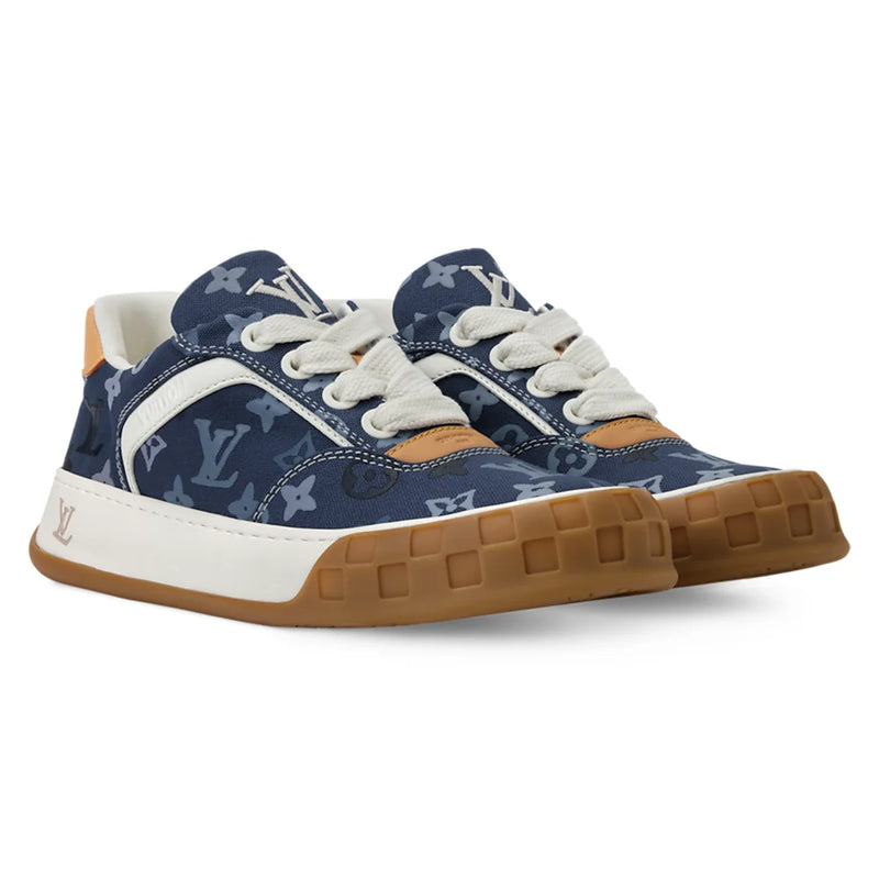 Louis Vuitton LV Tilted Navy Monogram Canvas Sneaker