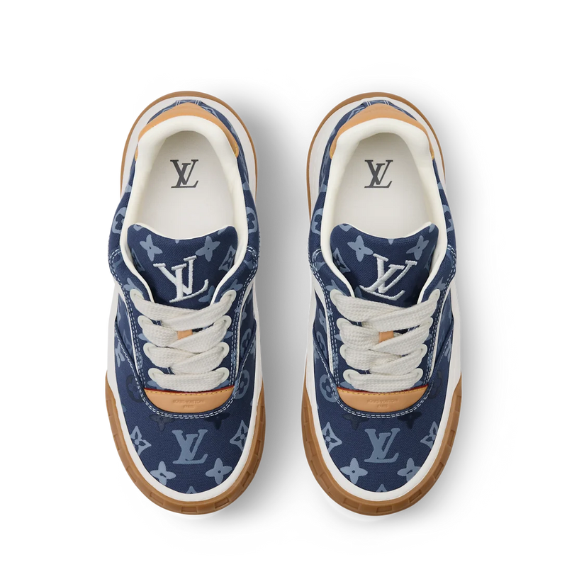 Louis Vuitton LV Tilted Navy Monogram Canvas Sneaker
