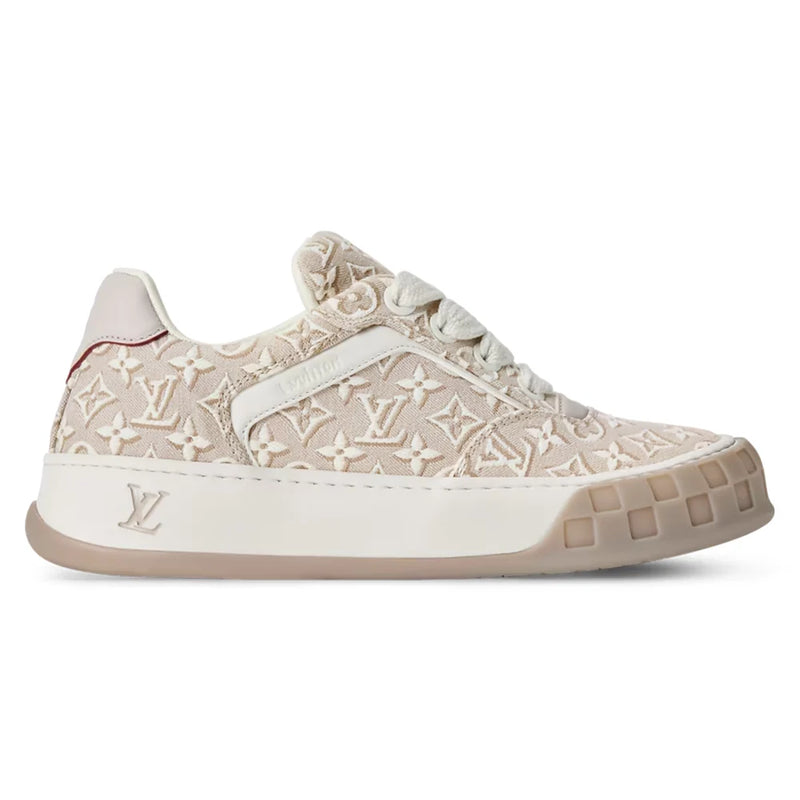 Louis Vuitton LV Tilted Beige Monogram Jacquard Sneaker