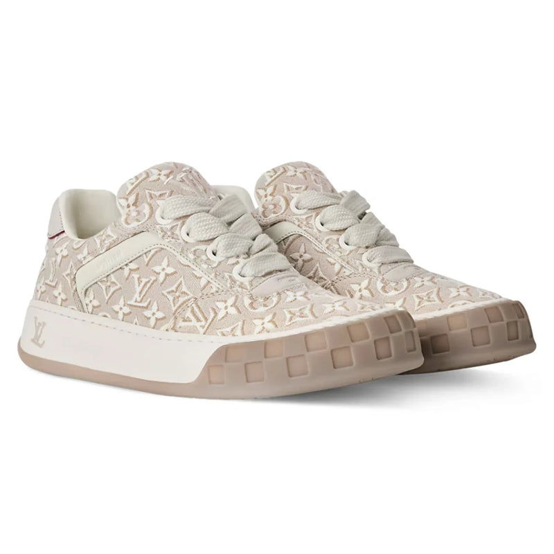Louis Vuitton LV Tilted Beige Monogram Jacquard Sneaker