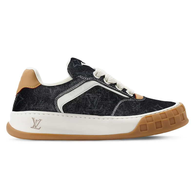 Louis Vuitton LV Tilted Black Monogram Denim Sneaker