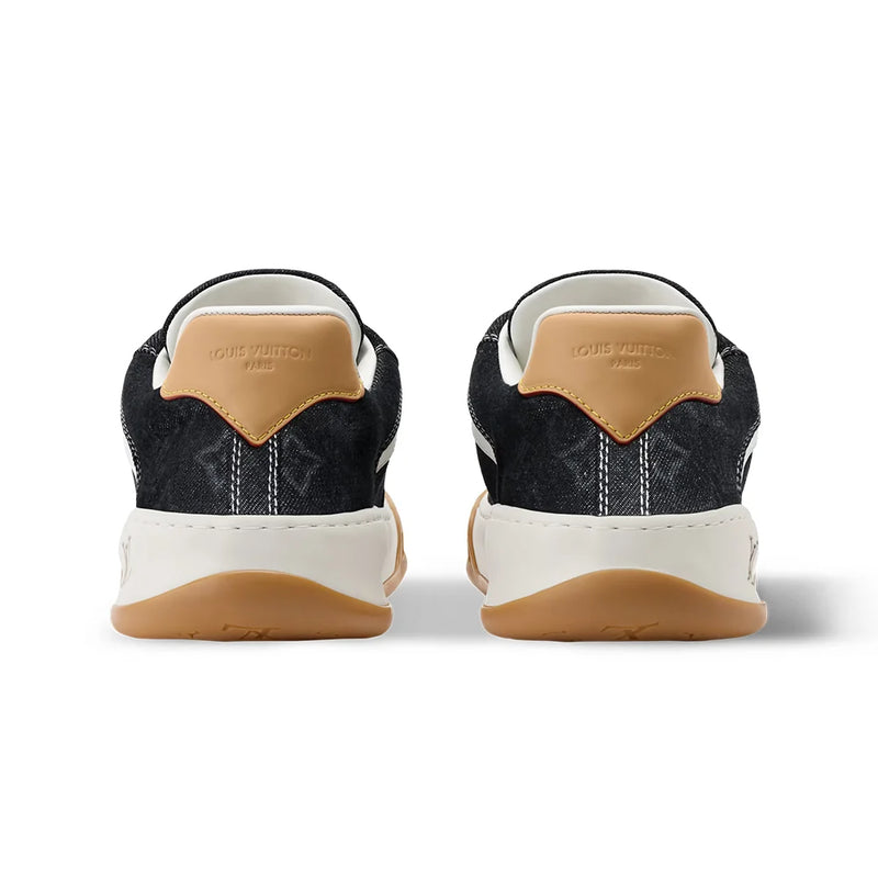Louis Vuitton LV Tilted Black Monogram Denim Sneaker