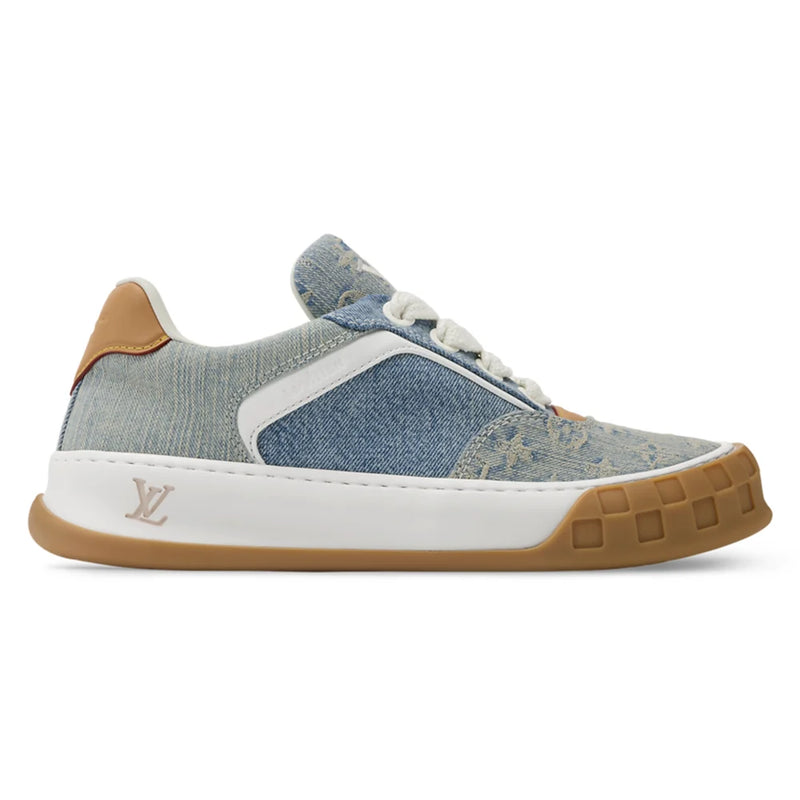 Louis Vuitton LV Tilted Light Blue Monogram Denim Sneaker