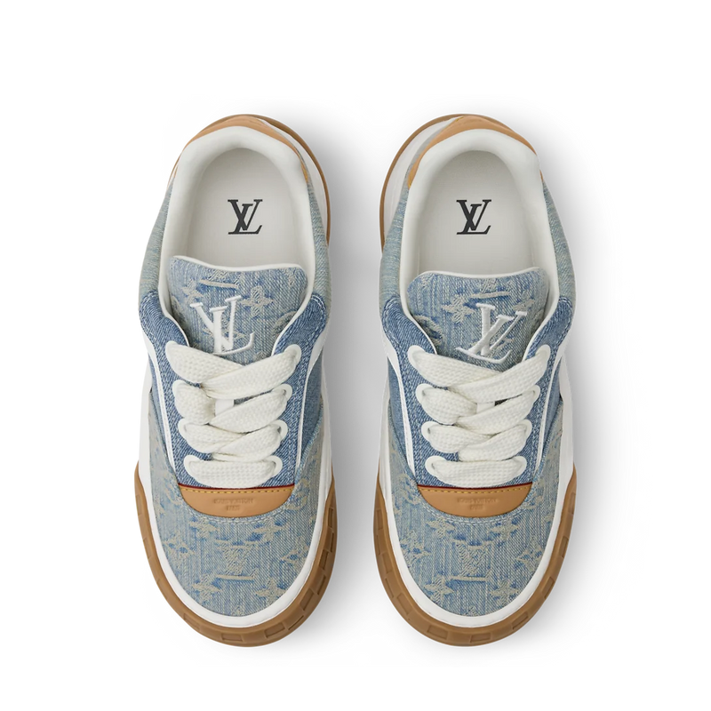 Louis Vuitton LV Tilted Light Blue Monogram Denim Sneaker